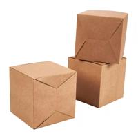 Boîtes en papier kraft marron pliables personnalisées de petite taille pour emballages de crèmes de beauté, gloss à lèvres, produits de soin de la peau, cosmétiques, avec gaufrage de haute qualité