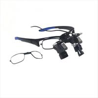 Mincheng 5x Ergo Dental Loupes with Lights Small 5w Clip-on Flip Head Lamp Neurosurgical Magnifying Glass