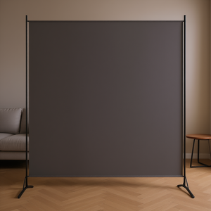 Paravent en tissu 68,9''x70,9'' Anthracite Design Minimaliste Mobile Pliable Panneau Opaque - Product Image 2
