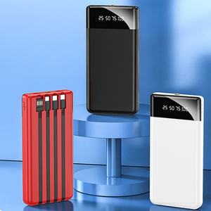 Cargador Portátil de Emergencia Universal de Buena Calidad, 20000 mAh, con 4 Cables Integrados, Carga Rápida para Teléfono Móvil - Product Image 1