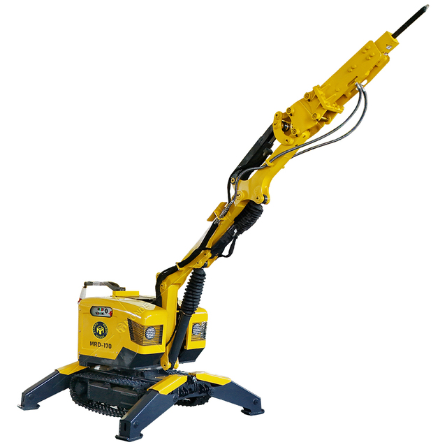 MONDE Remote Control Demolition Robot for Roughing and Breaking of Large Blocks in Mine Tunnels