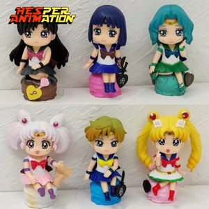 HESPER 6PCS Sailor Moon Anime Figure Ami Tsukino Usagi Hino Rei <span class=keywords><strong>Aino</strong></span> Minako Action Figure Model Kawaii Doll Toys Gift - Product Image 2