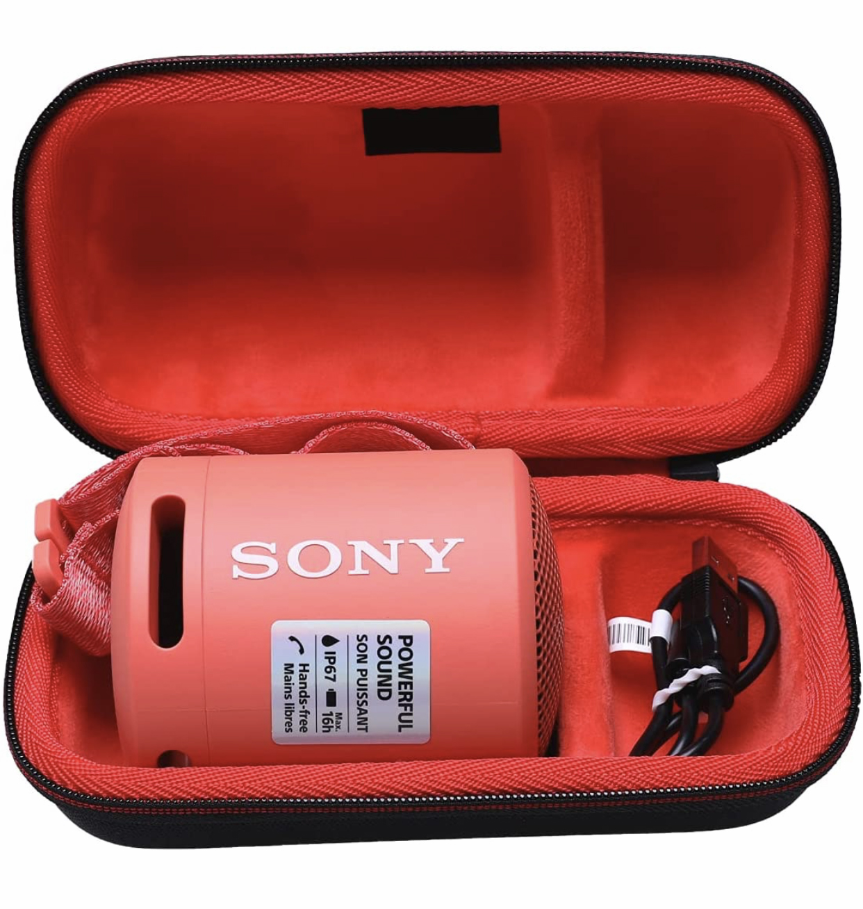 Подгонянный напольный портативный Водонепроницаемый EVA жесткий чехол для Sony Srs-xb13 Экстра басовых динамиков чехол