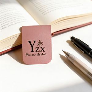 HR in Stock Personalized Magnetic <b>Bookmark</b> Laser Logo Leather Magnetic <b>Bookmark</b> Notebook Positioning Clips for Readers - Product Image 4