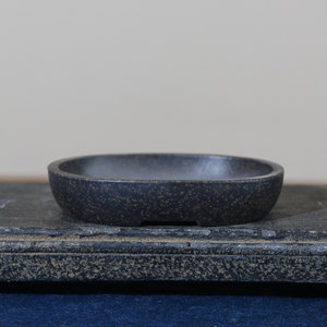Pot de bonsaï ovale minimaliste fait main pour la plantation de Calamus et de mousse, bassin peu profond pour bureau - Product Image 3