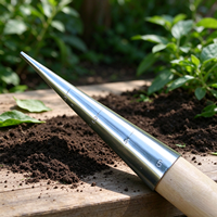 Fabricants chinois d'outils à main : Piqueur de jardin à manche en bois, pointe pour semis, pour la plantation de bulbes, la semence et le repiquage