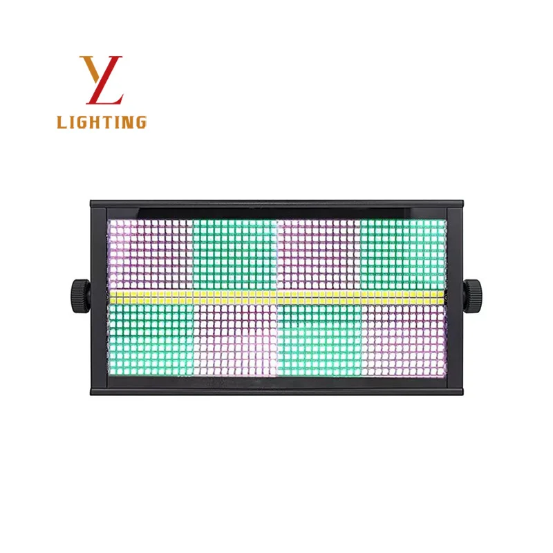 200W RGBW 8+8 Pixel LED Strobe Wash Light DMX512 RDM Sound Active Auto Chase 864x5050 & 96x7070 SMD for DJ Wedding Event