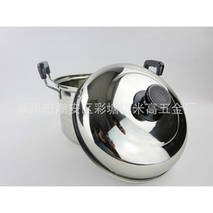 Stainless Steel Soup <b>Pot</b> 5L <b>Induction</b> Compatible Multi Purpose Cooking <b>Pot</b> - Product Image 3