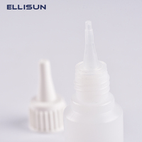 20 ML LDPE BOUTEILLE AVEC BOUCHON COLORÉ POUR L'ADHÉSIF ANAÉROBIE ET SUPER COLLE