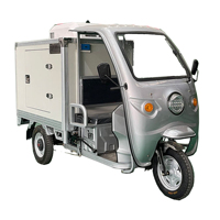 Chambre froide mobile isolée avec compresseur haute puissance et option panneau solaire pour tricycle électrique de livraison alimentaire