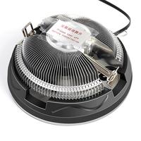 Refroidisseur de CPU ARGB avec dissipateur thermique en aluminium LGA 1150 1155 1156 1366 2011 X79 X99 AM2 AM3 AM4 AM5 PWM 120mm Rond RGB Ventilateur de refroidissement