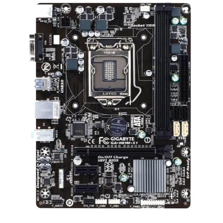 Für Gigabyte H81M-S1 Desktop-Computer Micro ATX DDR3 Gaming Motherboard Unterstützung Intel Gigabyte H81 LGA 1150 PC