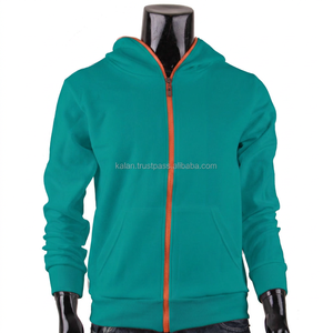 KFH04 Men's Plus Size <b>Zip</b>-up Fleece Hoodie 100% Cotton Sweatshirt Custom Printed for Winter Hoody - Product Image 2