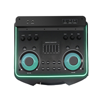 Altavoz Profesional Activo para Exteriores de 150 W con Bluetooth 5.0, Luces RGB, 2 Micrófonos, Doble Bajo de 12 Pulgadas, Inalámbrico, para DJ y Karaoke