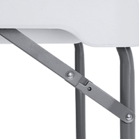 Table de nettoyage de poisson moderne en plastique LuckyOCT avec double évier pour le camping en plein air, les pique-niques et l'utilisation en cour, couleur blanche