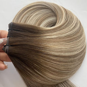 ผมต่อแบบเวอร์จินจากจีน ขายส่ง แบบเส้นเดี่ยว ปลายผมหนา ทุกสี เหมาะสำหรับ Genius Weft - Product Image 3