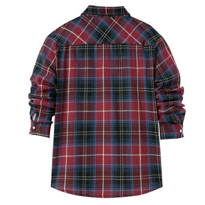 เสื้อเชิ้ตผู้ชายแบบใหม่ขายส่งสั่งทำได้ เสื้อทีมเวียร์ เสื้อเชิ้ตผ้าแฟลนเนลแขนยาวติดกระดุม เสื้อลำลอง เสื้อเชิ้ตผ้าแฟลนเนล - Product Image 2