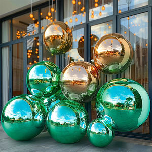 Esfera Inflable de PVC Grande Personalizada en Oro y Plata, Modelo Gigante de Arte, Globo Burbuja Reutilizable, Bola de Espejo para Eventos al Aire Libre - Product Image 2