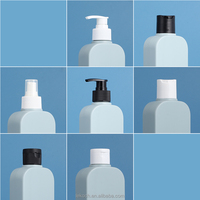 Bouteille de Shampooing Vide Carrée en Plastique avec Pompe, Idéale pour Lotions Capillaires, Gels Douche et Cosmétiques, 250ml et 300ml