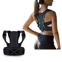 FSPG Correcteur de posture réglable et respirant pour le dos, avec ceinture de maintien et fixation, attelle dorsale protectrice pour femmes et hommes