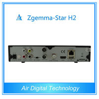 Air Digital Authentique Zgemma-Star H2 Récepteur satellite Full HD 1080P Dual Core Linux OS E2 DVB-S2 + T2/C Twin Tuners