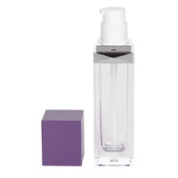 Mini bouteille de Mousse nettoyante pour cils, 40Ml, 50 Ml, 4 Oz, 150Ml, pompe à Mousse violette givrée, bouteille de shampoing pour cils