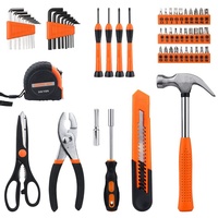 Boîte à outils professionnelle, Orange kraft, Design à la mode, outils quincaillerie, 57 pièces, livraison gratuite