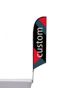 Kit de bandera de escritorio de plumas pequeñas con abrazadera de mesa Bandera de 1,8 pies X 6,6 pies para negocios automotrices Escaparates Mercados Festivales - Product Image 5