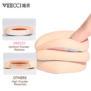 Poudre à tamponner VEECCI, poudre à tamponner cosmétique, poudre à tamponner en forme de gouttelette anti-adhésive - Product Image 2