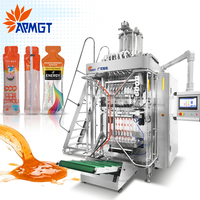 Multilane servo Verpackungsmachine voor energygel en honing stickzakjes met automatische vloeistofvulling