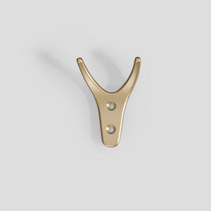 GQK Perchero de Pared Desmontable de Aleación de Zinc Gris Nórdico con Amortiguador Único en Forma de Cuerno para Ropa, Herraje para Armario - Product Image 4