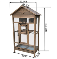 Grande volière extérieure en bois écologique, résistante aux intempéries, nichoir de reproduction, cage de luxe classique pour perroquets, ménagères et pigeons