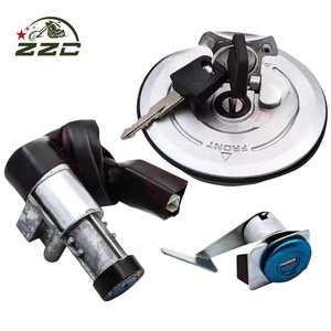Motorefit pour Honda CBF125 Kit de serrures de moto avec interrupteur d'allumage Bouchon de réservoir de carburant Clé de verrouillage de siège - Product Image 4