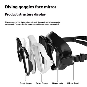 ZMZ DIVE MC2831 Хит продаж: Комплект для снорклинга с полностью сухой маской из закаленного стекла, детская маска для дайвинга с большой оправой и двумя линзами - Product Image 4