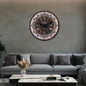 Horloge murale ronde moderne en verre et cristal personnalisable <span class=keywords><strong>John</strong></span> <span class=keywords><strong>Walker</strong></span> London avec affichage à aiguilles - 30*30cm pour le salon Décoration de la maison - Product Image 4