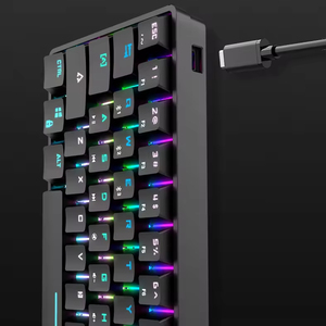 61-Key Luminous RGB Wireless Mechanical <b>Keyboard</b> with for 5.1 and USB Type-C for Business Office and Gaming - Product Image 4