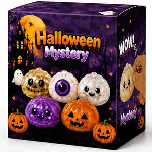 Halloween Ghost Squishy Toy Halloween Slow Rising Sensory Squeeze Toy Soft Stress Relief <b>Fidget</b> Toy OEM ODM Wholesale - Product Image 4