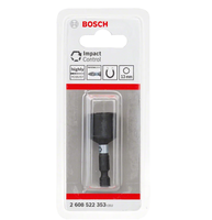 Adaptateur à douille hexagonale résistant aux chocs, acier modifié traité thermiquement, tige hexagonale de 1/4 pouces, modèle 2608522351 pour outils à percussion