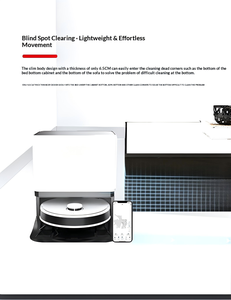 Aspirateur robot automatique pour la maison, auto-chargeant, navigation laser LDS, évitement des obstacles, 6000 Pa, balayage, lavage, sec - Product Image 5