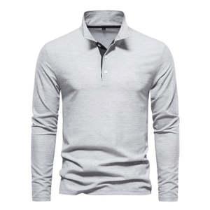 Polos de Hombre Altamente Transpirables, de Secado Rápido, Tejido de Punto, Manga Larga, Estilo Casual para Uso Diario - Product Image 4