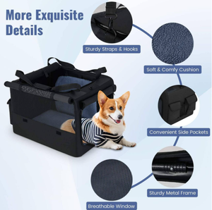 Tất Cả Các Vật Nuôi Du Lịch Đôi Con Chó Crate Set Với Xách Tay Di Động 2-Trong-1 Pet <span class=keywords><strong>Carrier</strong></span> Cho Chó Vừa Lớn Mèo Tàu Sân Bay Túi - Product Image 4