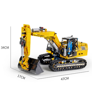 Vente en gros bloc éducatif <span class=keywords><strong>Mouldking</strong></span> 13112 pelle télécommande camion modèle blocs de construction voiture Rc - Product Image 2