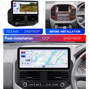 Lecteur DVD de voiture Android 12,3 pouces, système audio HIFI de voiture à huit cœurs, système GPS, autoradio DSP 4G LTE pour Mitsubishi <span class=keywords><strong>Pajero</strong></span> V73 2004-2011 - Product Image 5