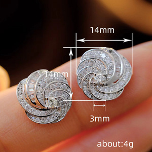 Eleganti Orecchini a Perno con Motivo Geometrico a Spirale per Donne, Accessori per Orecchie Semplici da Indossare Quotidianamente - Product Image 4