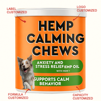 Friandises calmantes au chanvre OEM/ODM avec racine de valériane et probiotiques pour chiens, pour le bien-être et la santé des animaux domestiques