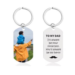 Custom Logo Multi-Color UV Printing Laser <b>Engraved</b> Stainless Steel Metal Keychains-Unique DIY Fashion Promotional Bottle - Product Image 3