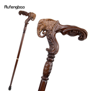 Canne en bois d'éléphant Rufengbao, bâton de marche en bois massif avec embout en caoutchouc, élégante pour homme, utilisation en extérieur - Product Image 5