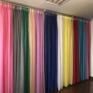 Rideau en voile de Offre Spéciale fourniture d'usine <span class=keywords><strong>rideaux</strong></span> en tulle solide en polyester doux pour la maison toile de fond salon chambre - Product Image 3