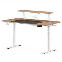 Bureau informatique réglable en hauteur pour le travail debout, poste de travail moderne et ergonomique, table d'étude électrique assis-debout pour la maison