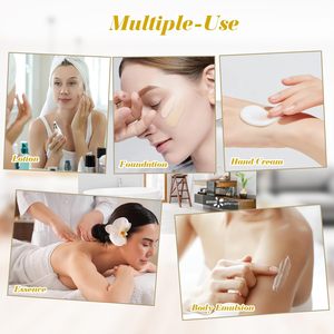 15-50ml Skincare Cream Lotion Gold Silver Transparent Airless Piston-Push Emulsion Pump <b>Plastic</b> <b>Bottles</b> <b>Empty</b> Skin Care Serum - Product Image 6